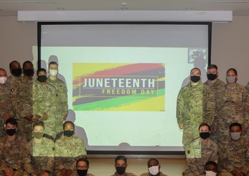 Dogface Soldiers learn about the history and meaning of Juneteenth
