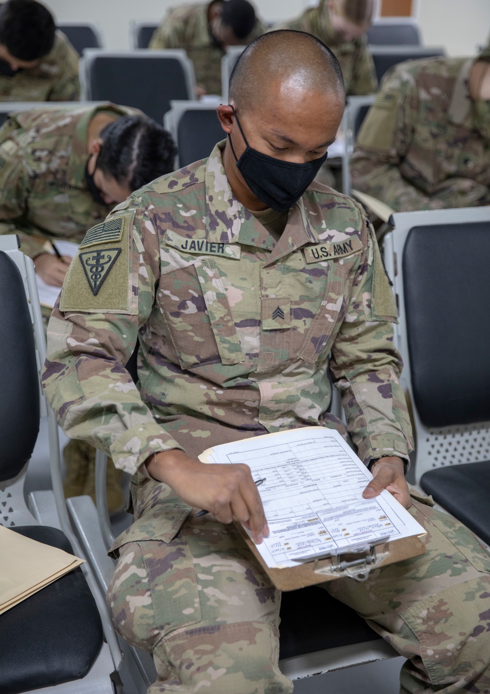 Competitors in-process during U.S. Army Central 2021 Best Warrior Competition