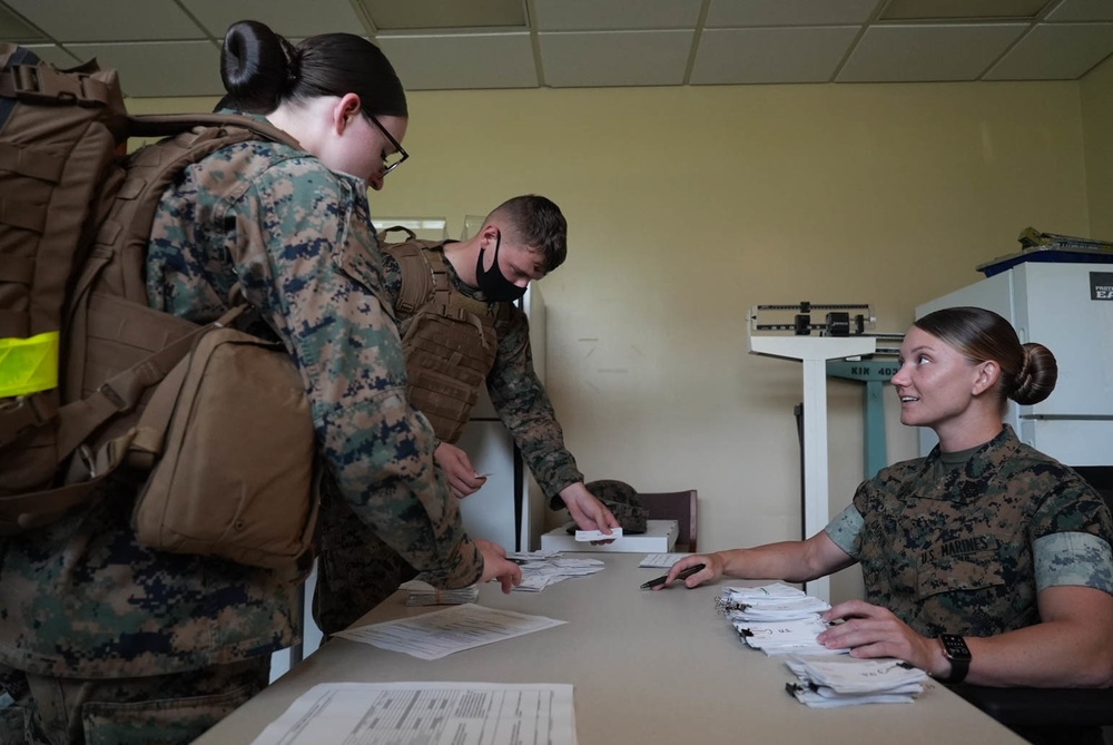 Disbursing Marines Conduct Financial Exercise