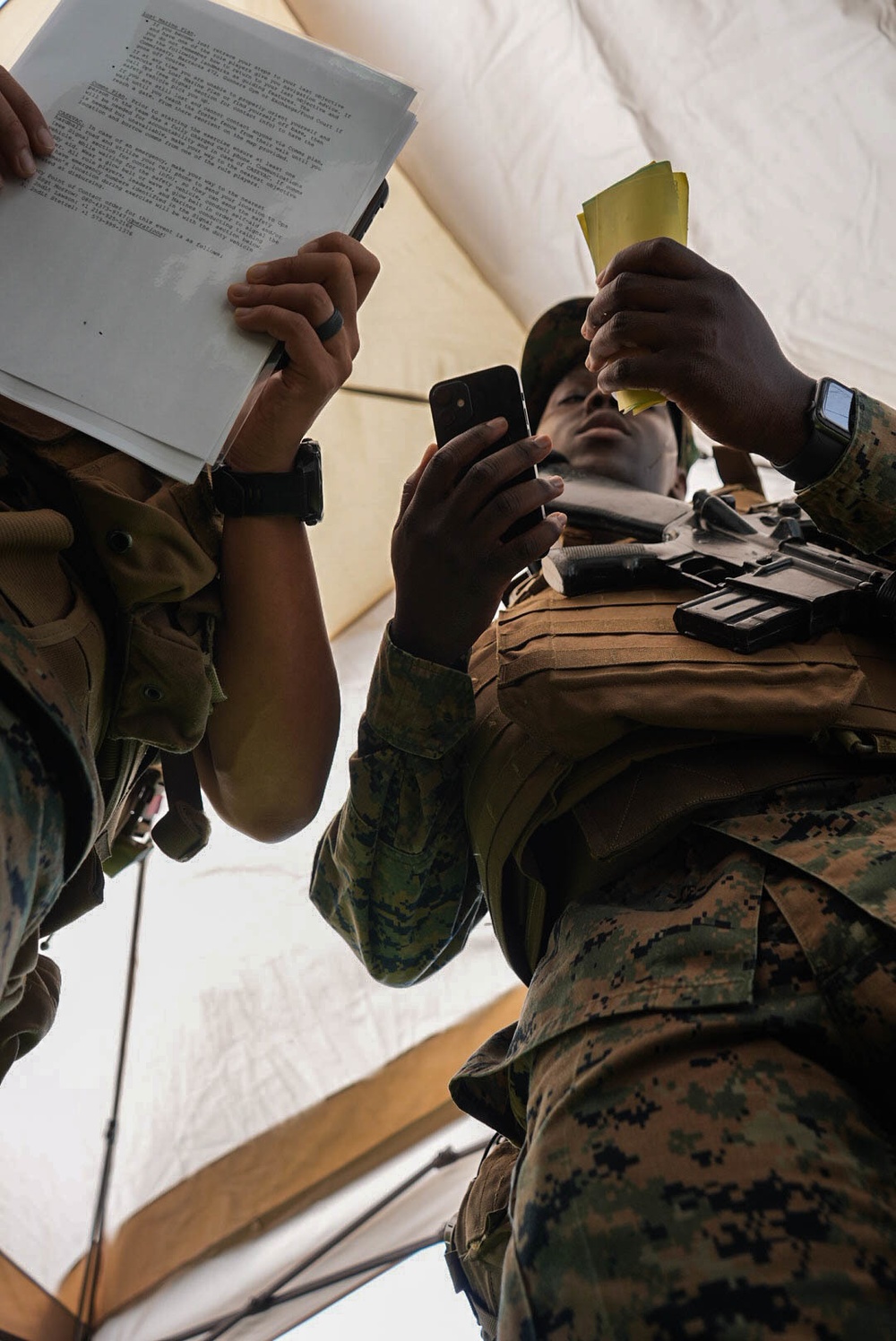 Disbursing Marines Conduct Financial Exercise