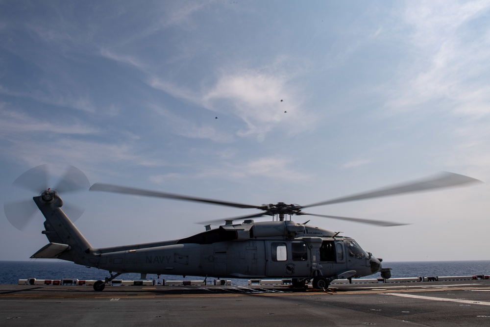 USS America (LHA 6) Conducts Flight Operations