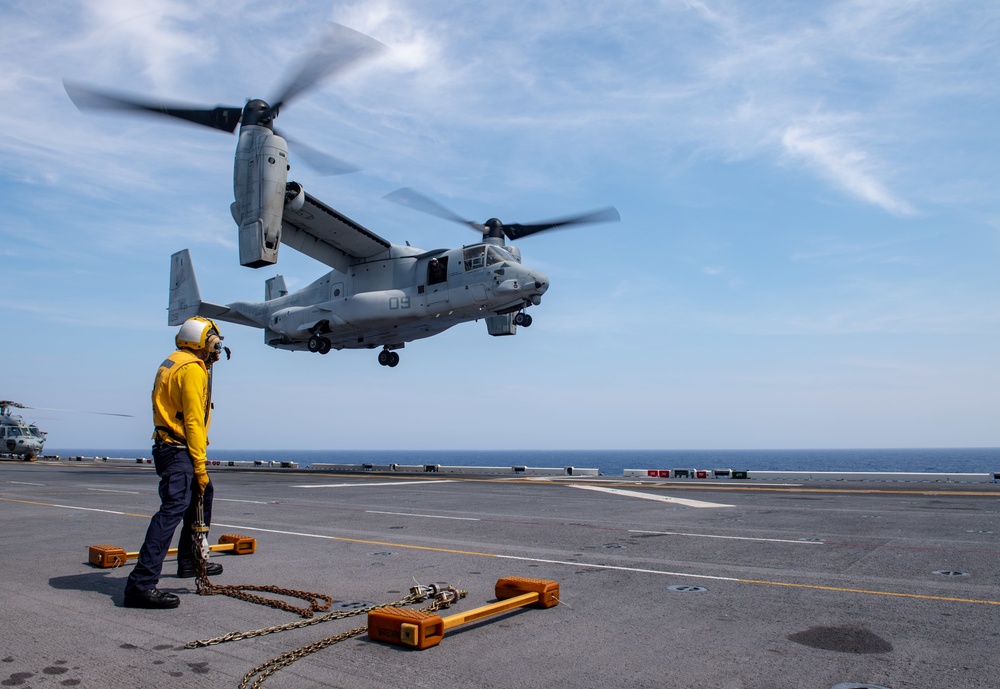 USS America (LHA 6) Conducts Flight Operations