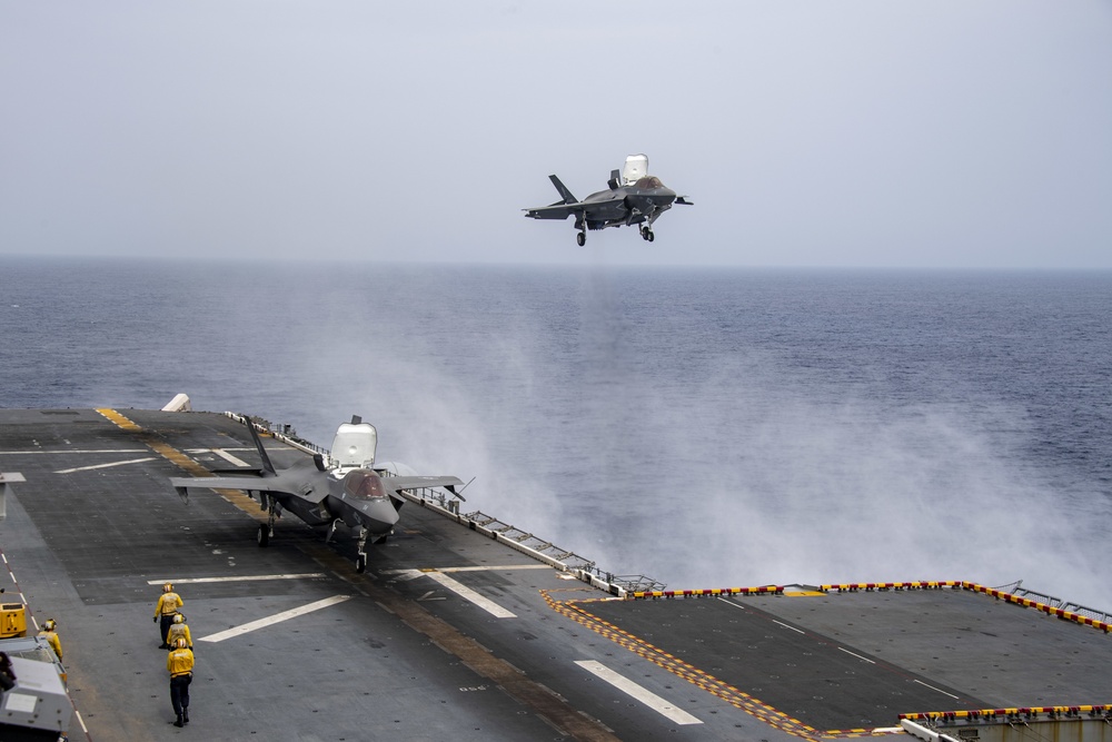 USS America (LHA 6) Conducts Flight Operations