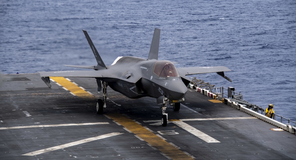 USS America (LHA 6) Conducts Flight Operations