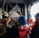 USS America conducts a replenishment-at-sea with the fleet replenishment oiler USNS Rappahannock