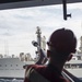 USS America conducts a replenishment-at-sea with the fleet replenishment oiler USNS Rappahannock