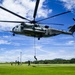 US Marines Fast Rope off a CH-53E Super Stallion