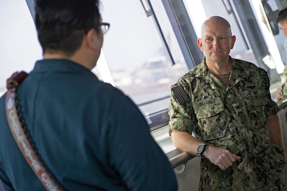 Camp Lemonnier CO tours USNS William McLean