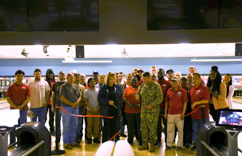 Naval Station Norfolk Celebrates Opening of Renovated Bowling Alley