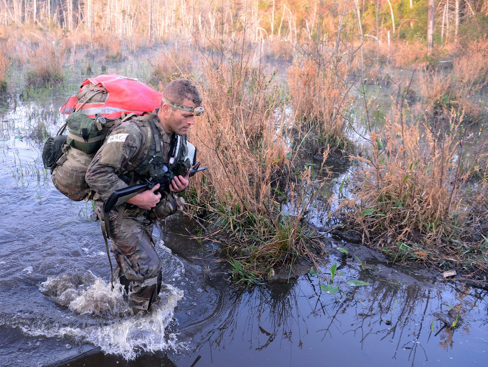 Candidates Undergo Special Forces Assessment and Selection Land Navigation