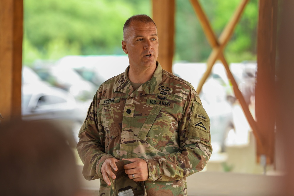 U.S. Army Solders Receive certificates after completing the crowd and riot control course