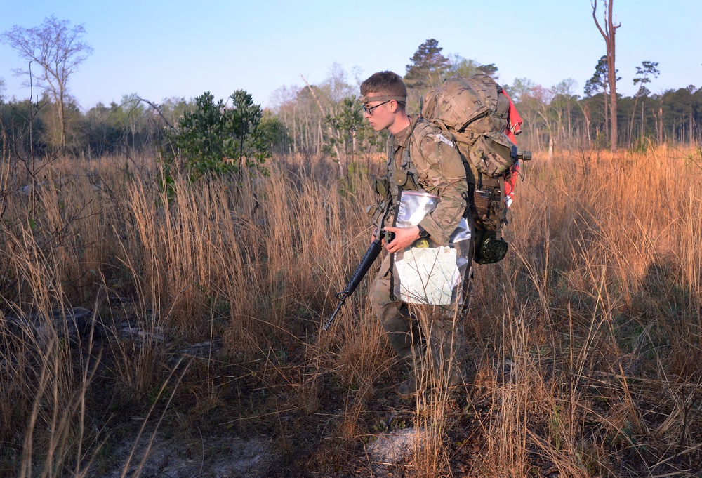 Candidates Undergo Special Forces Assessment and Selection Land Navigation