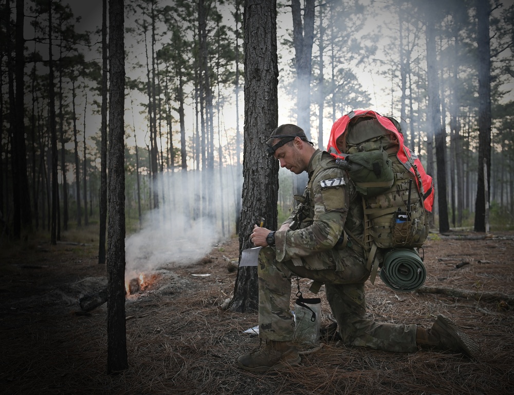 Candidates Undergo Special Forces Assessment and Selection Land Navigation