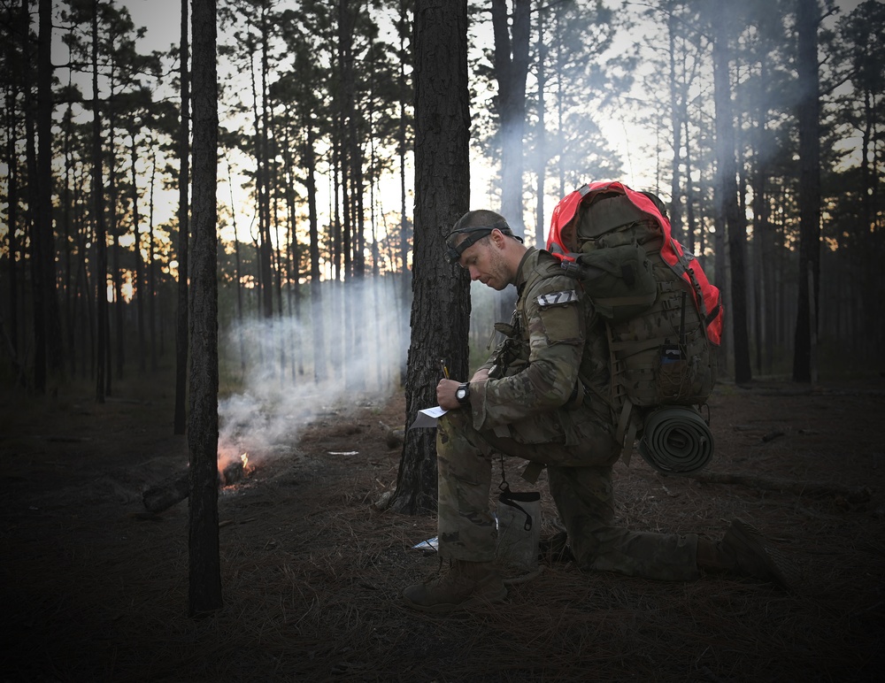 Candidates Undergo Special Forces Assessment and Selection Land Navigation