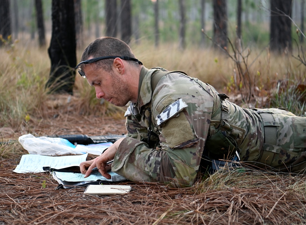 Candidates Undergo Special Forces Assessment and Selection Land Navigation