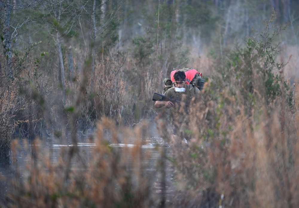 Candidates Undergo Special Forces Assessment and Selection Land Navigation