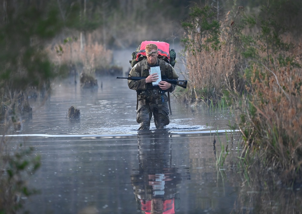 Candidates Undergo Special Forces Assessment and Selection Land Navigation