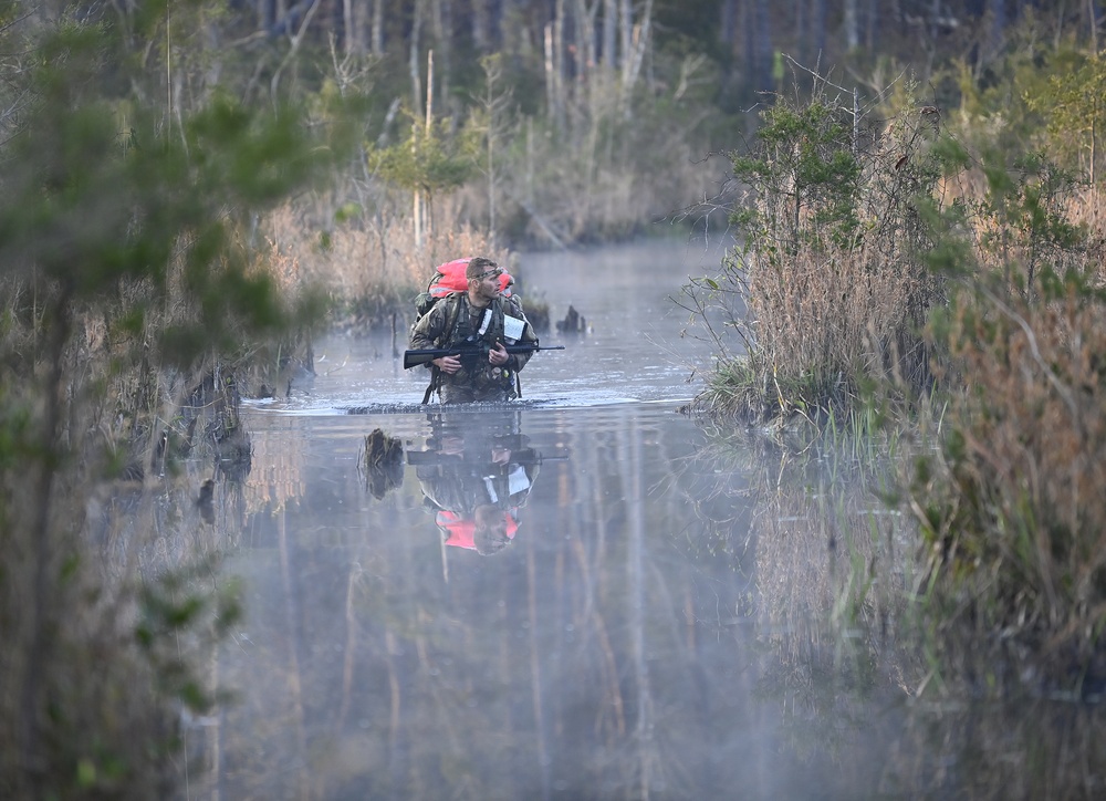 Candidates Undergo Special Forces Assessment and Selection Land Navigation