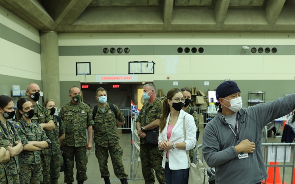 Armed Forces of Bosnia and Herzegovina Visit Mass Vaccination Sites in Maryland