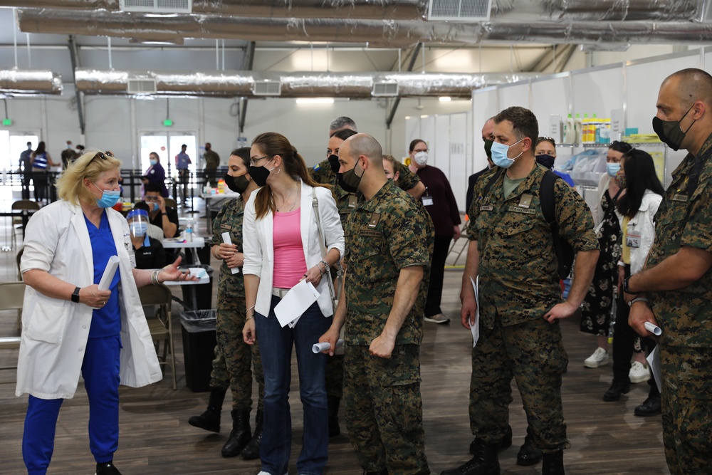 Armed Forces of Bosnia and Herzegovina Visit Mass Vaccination Sites in Maryland