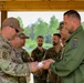 U.S. Army Solders Receive certificates after completing the crowd and riot control course