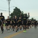 Soldiers of the 101st Airborne Division (Air Assault) conduct a Division Run.