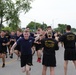 Maj. Gen. McGee and Command Sgt. Maj. Knapp cheer on Rakkasan Soldiers.