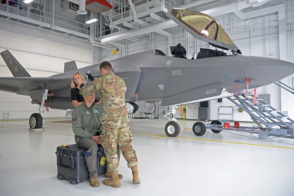 AFE Airmen fit F-35 pilots for new CBRN flight suits