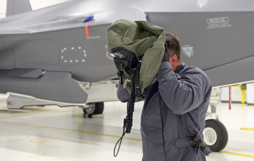 AFE Airmen fit F-35 pilots for new CBRN flight suits