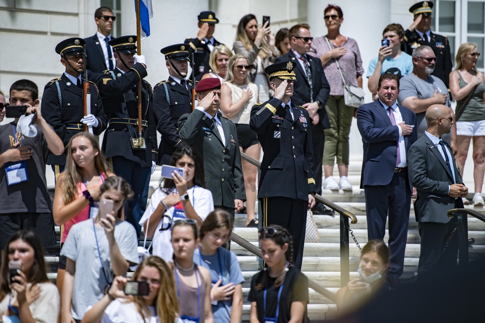 Israel Defense Forces Chief of the General Staff Lt. Gen. Aviv Kohavi Participates in an Armed Forces Full Honors Wreath-Laying Ceremony at the Tomb of the Unknown Soldier