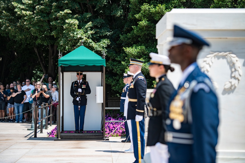 Israel Defense Forces Chief of the General Staff Lt. Gen. Aviv Kohavi Participates in an Armed Forces Full Honors Wreath-Laying Ceremony at the Tomb of the Unknown Soldier