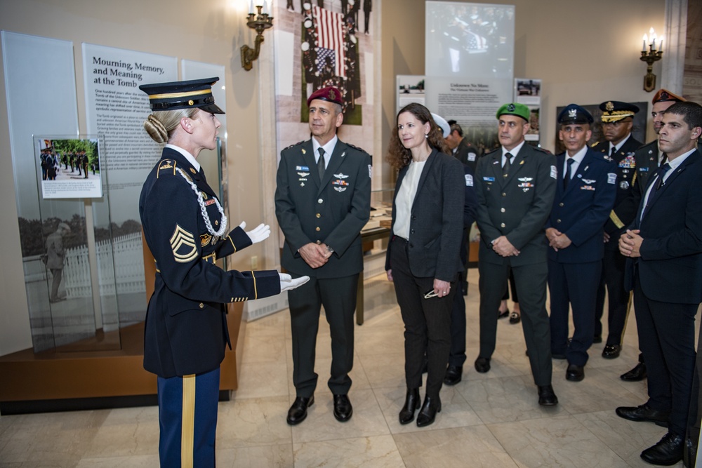 Israel Defense Forces Chief of the General Staff Lt. Gen. Aviv Kohavi Participates in an Armed Forces Full Honors Wreath-Laying Ceremony at the Tomb of the Unknown Soldier