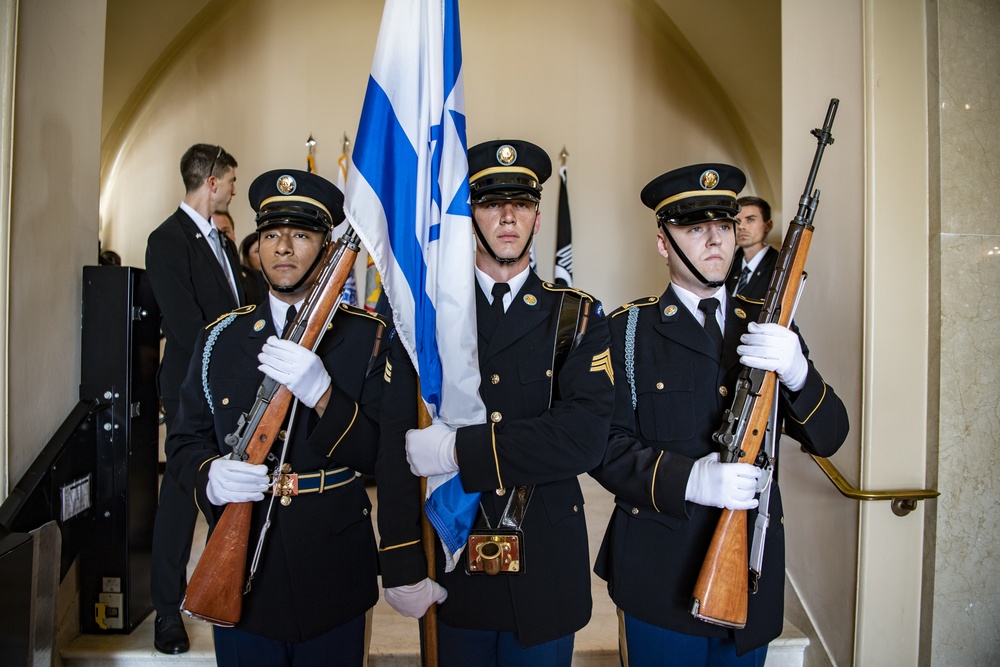 Israel Defense Forces Chief of the General Staff Lt. Gen. Aviv Kohavi Participates in an Armed Forces Full Honors Wreath-Laying Ceremony at the Tomb of the Unknown Soldier