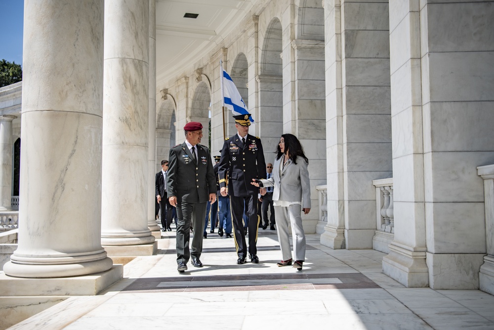 Israel Defense Forces Chief of the General Staff Lt. Gen. Aviv Kohavi Participates in an Armed Forces Full Honors Wreath-Laying Ceremony at the Tomb of the Unknown Soldier