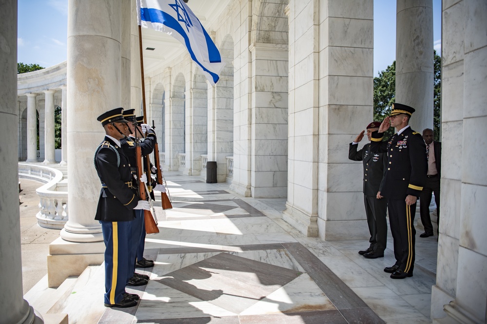 Israel Defense Forces Chief of the General Staff Lt. Gen. Aviv Kohavi Participates in an Armed Forces Full Honors Wreath-Laying Ceremony at the Tomb of the Unknown Soldier