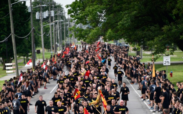 101st Airborne Division (Air Assault) Run during the Week of the Eagles 2021