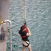 USS Sioux City Sailor Participates in a Man Overboard Drill