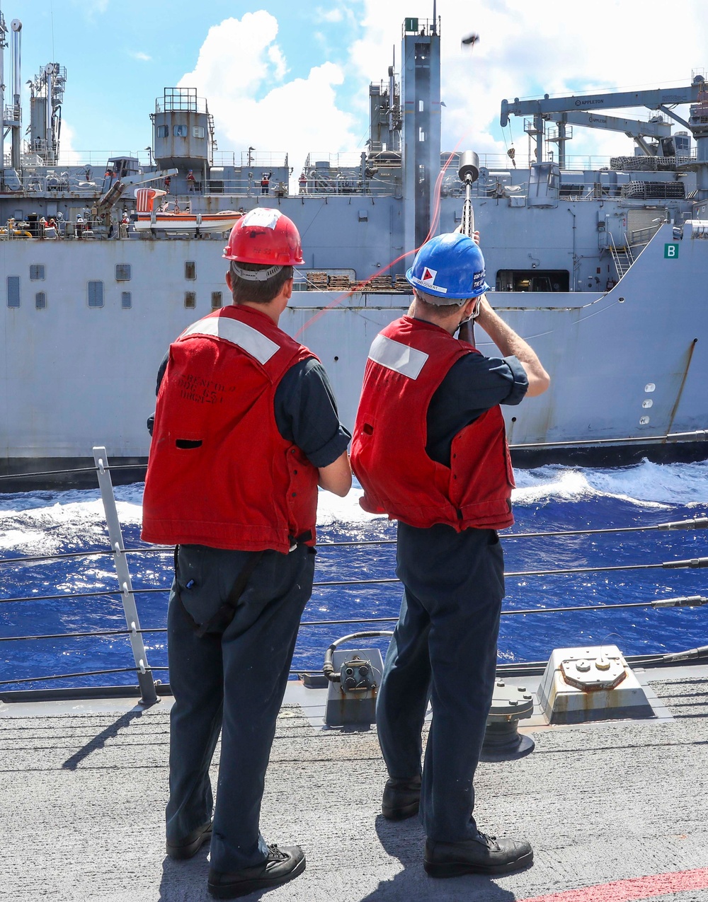 USS Benfold Conducts Replenishment-at-Sea