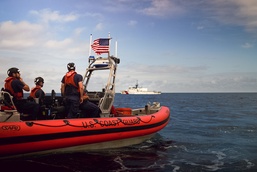 USCGC Tahoma (WMEC 908) conducts training in the Eastern Pacific