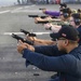 USS Hershel "Woody" Williams pistol training