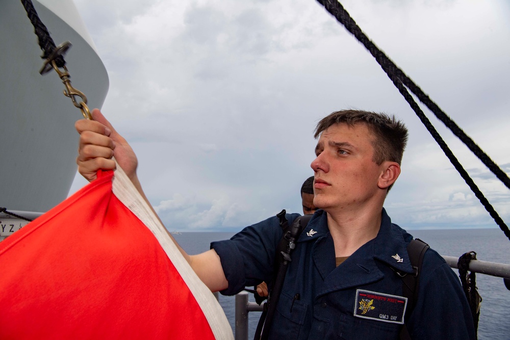 USS Shiloh Signaling Exercise with Royal Singapore Navy June 17, 2021