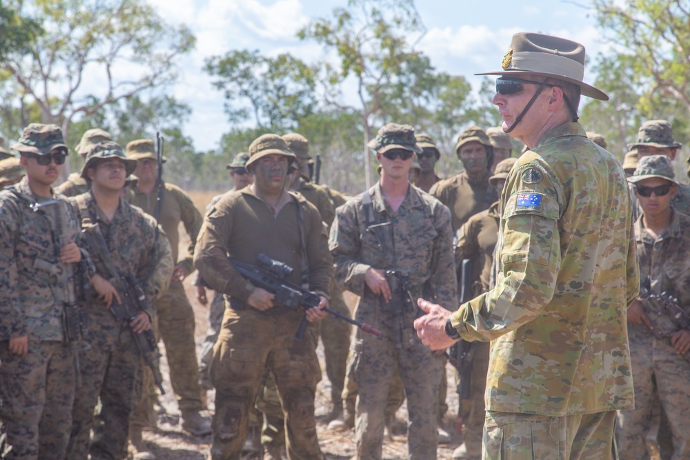 Australian Chief of the Defence Force visits Mount Bundey Training Area during Exercise Southern Jackaroo