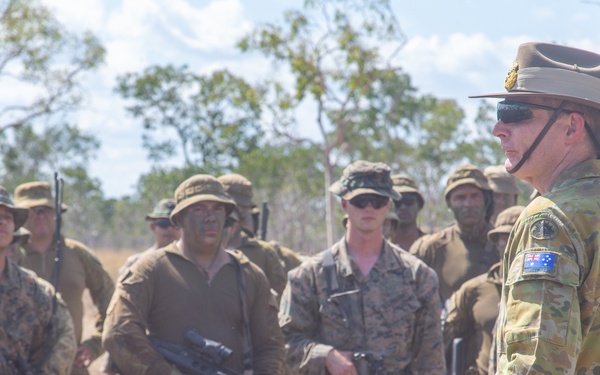 Australian Chief of the Defence Force visits Mount Bundey Training Area during Exercise Southern Jackaroo