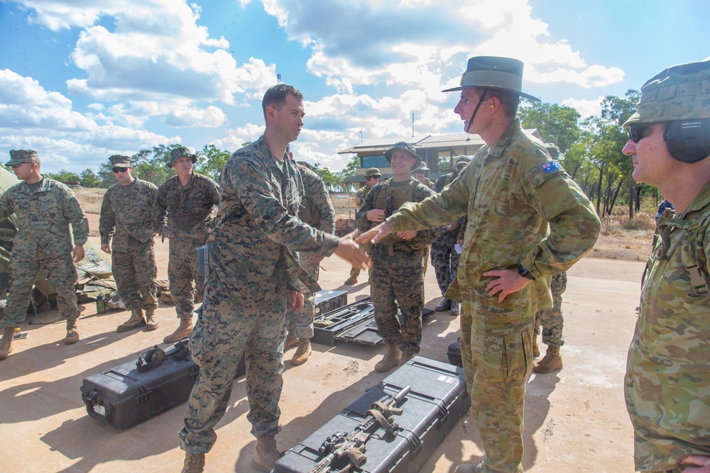 Australian Chief of the Defence Force visits Mount Bundey Training Area during Exercise Southern Jackaroo