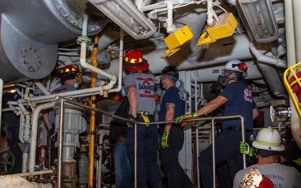 NNSY Hosts the 29th Annual Robert E. Rumens Marine Firefighting School