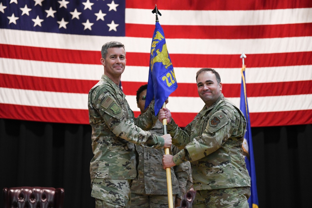 22nd MSG change of command