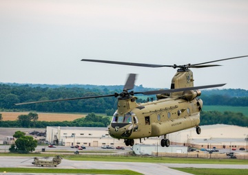 Screaming Eagles Division Run Flyover