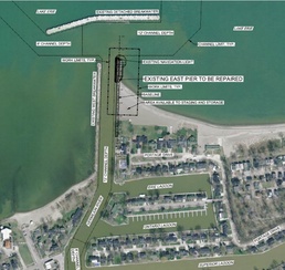 Construction begins on the Vermilion Harbor east pier