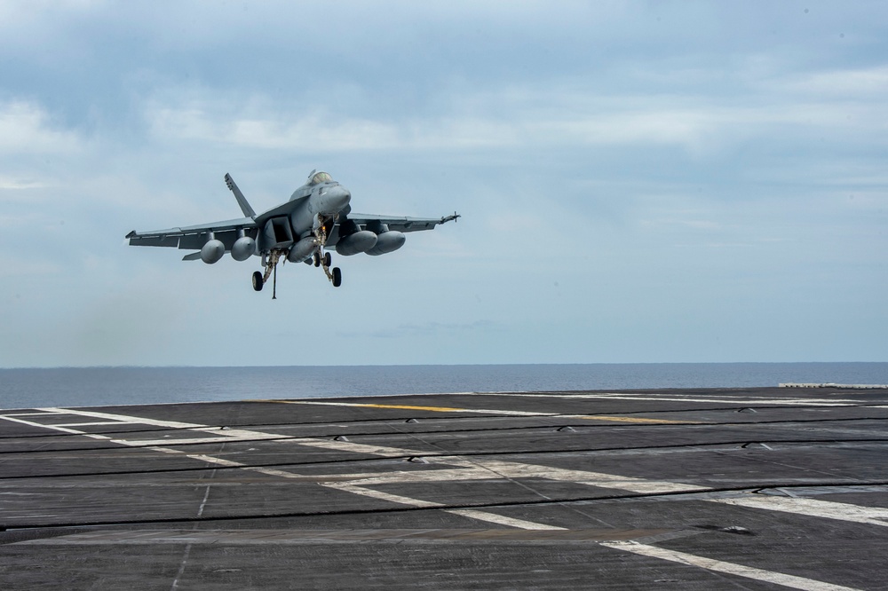 USS Harry S. Truman (CVN 75) transits the Atlantic Ocean.