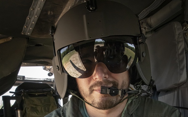 The U.S. Army Aeromedical Research Laboratory conducted airworthiness and aeromedical certification testing for the Medical Hands-free Unified Broadcast (MEDHUB)